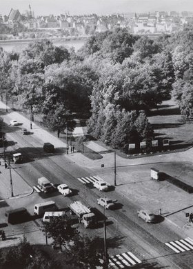 Widok na park Praski i Stare Miasto