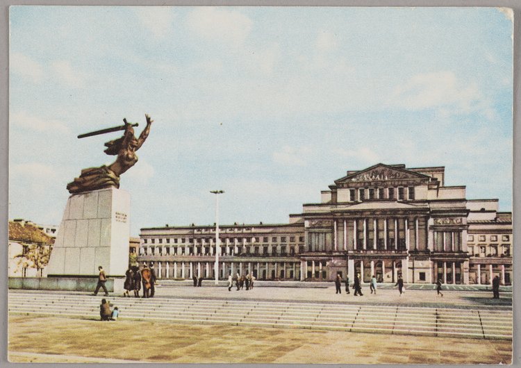 Plac Teatralny z pomnikiem Bohaterów Warszawy