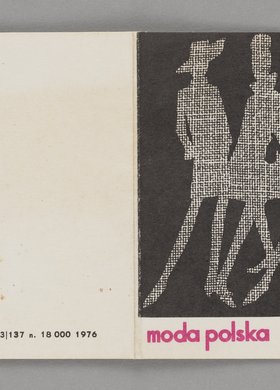 Zaproszenie na pokaz mody Moda Polska - Kolekcja wiodąca Jesień-Zima 1976/77