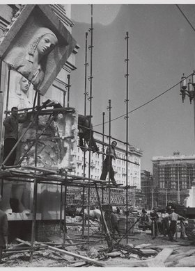 View of the construction site of the Marshal’s Residential District (MDM), Konstytucji Sq.