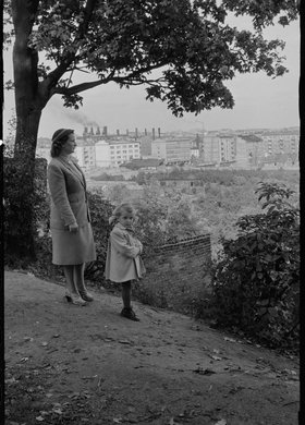 Panorama Powiśla z alei Na Skarpie