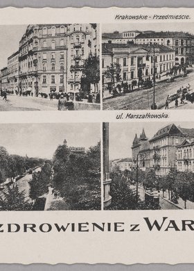 Mozaika widoków - Nowy Świat, Krakowskie Przedmieście, Aleje Ujazdowskie, ulica Marszałkowska