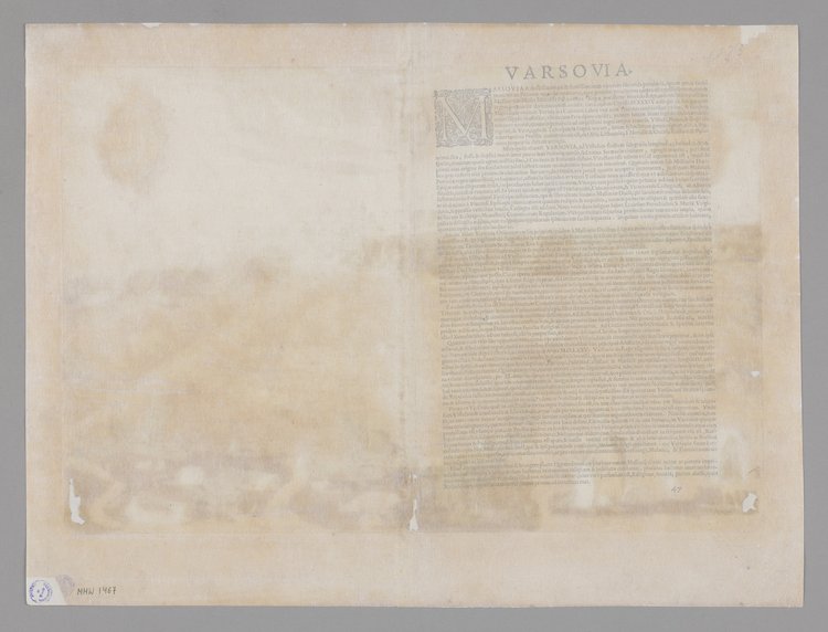 Varsovia (Widok ogólny Warszawy z końca XVI wieku)