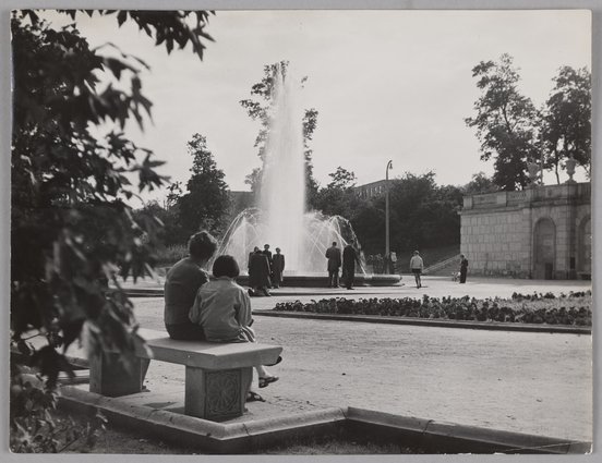Fontanna w Centralnym Parku Kultury (obecnie park im. marszałka Rydza-Śmigłego)