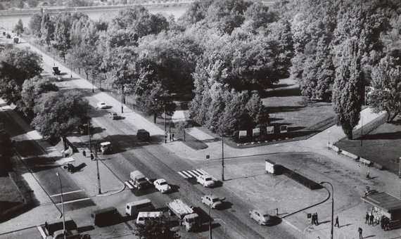 Widok na park Praski i Stare Miasto