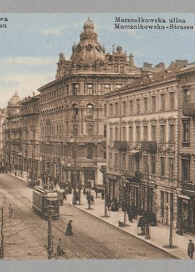 Ulica Marszałkowska przy skrzyżowaniu z ulicą Piękną