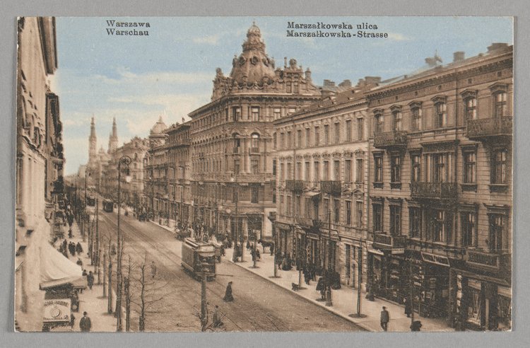 Ulica Marszałkowska przy skrzyżowaniu z ulicą Piękną