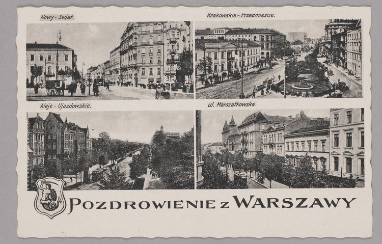 Mozaika widoków - Nowy Świat, Krakowskie Przedmieście, Aleje Ujazdowskie, ulica Marszałkowska