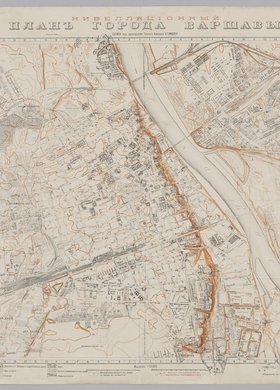 Niwelacyjny plan miasta Warszawy, 1:10000