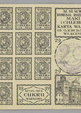 Karta żywnościowa dla ludności miasta stołecznego Warszawy