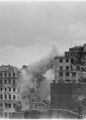 Panorama ruin zabudowy Śródmieścia
