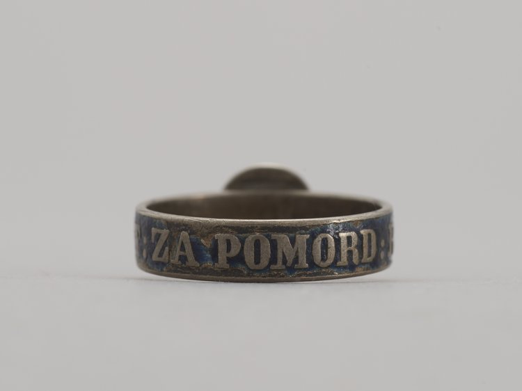 Obrączka z godłem Rzeczypospolitej Obojga Narodów