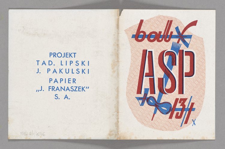 Zaproszenie na Bal Kostiumowy z motywem przewodnim 'Rok 1900', organizowany przez Bratnią Pomoc Studentów Akademii Sztuk Pięknych w Warszawie, wysłane do Jana Tadeusza Nałęcz - Lipki