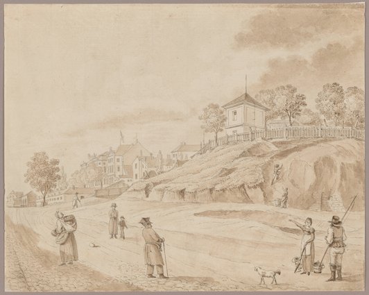 Widok na taras i zamek (Widok Gnojnej Góry)