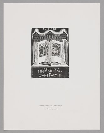 Ekslibris Archiwum Miejskiego w Warszawie