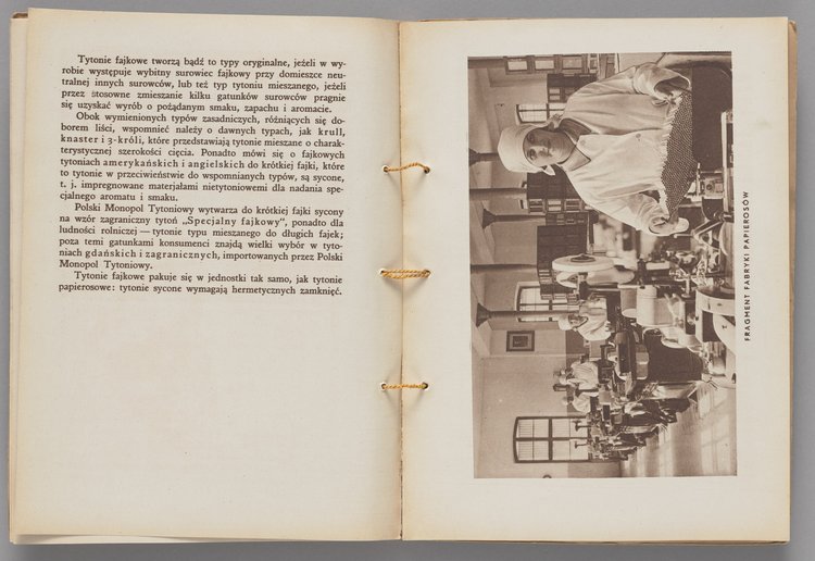 Katalog p.t. 'Co palić w roku 1931. Ilustrowany Katalog Polskiego Monopolu Tytoniowego' wraz z ulotką reklamową papieru papierosowego 'AIDA'