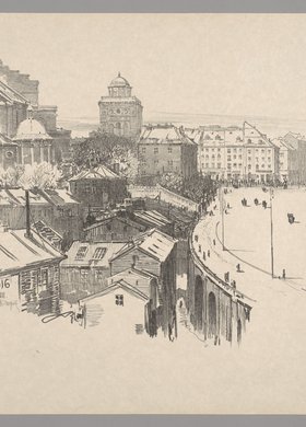 Widok Krakowskiego Przedmieścia od Zjazdu