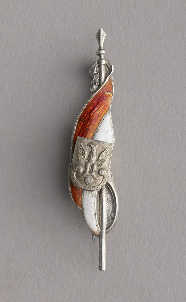 Broszka patriotyczna z Orłem