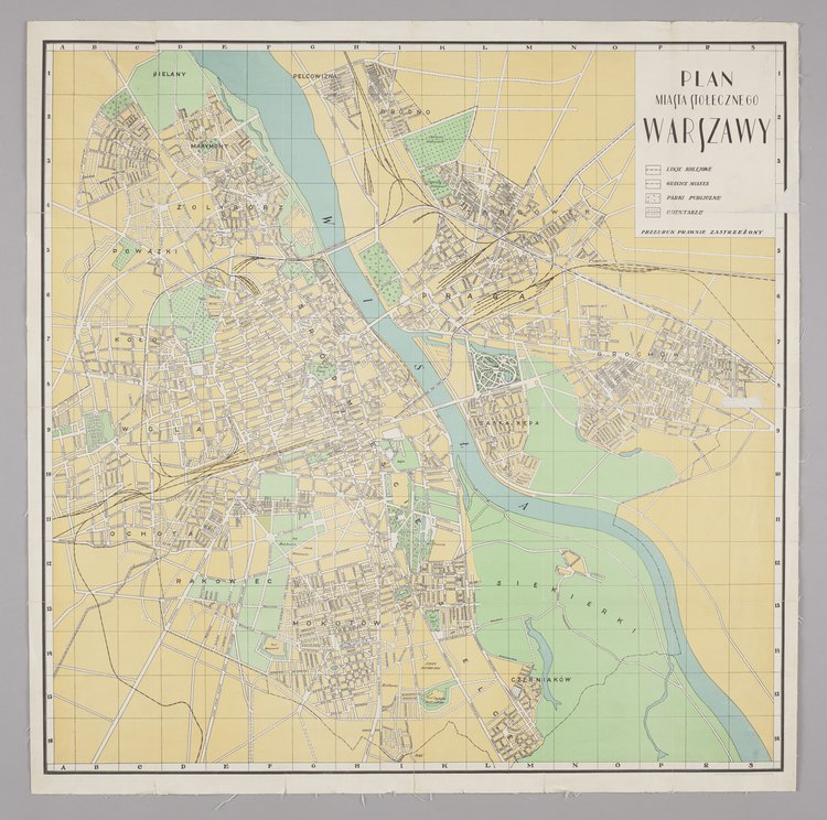 Plan miasta stołecznego Warszawy, ok. 1:17 500