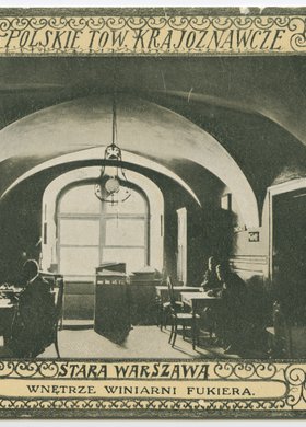 Wnętrze winiarni Fukiera w kamienicy przy Rynku Starego Miasta 27