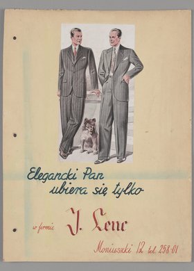 Reklama Firmy J. Lenca w Warszawie