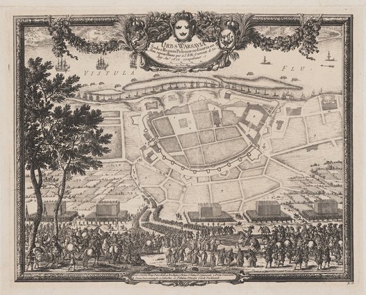 Urbs Warsavia Sedes Regum Poloniae (...) [Miasto Warszawa siedziba Królów Polski (...)], ok. 1:4000
