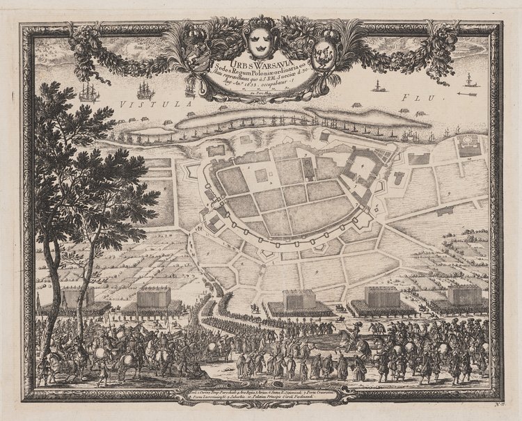 Urbs Warsavia Sedes Regum Poloniae (...) [Miasto Warszawa siedziba Królów Polski (...)], ok. 1:4000