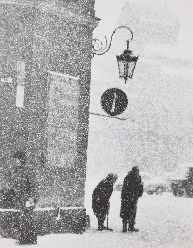 Fragment of the Old Town in winter