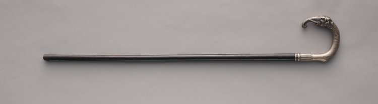 Laska z rączką w kształcie głowy słonia