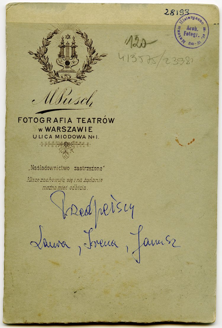 Portret Ireny, Janusza i Laury Przedpełskich w wieku dziecięcym