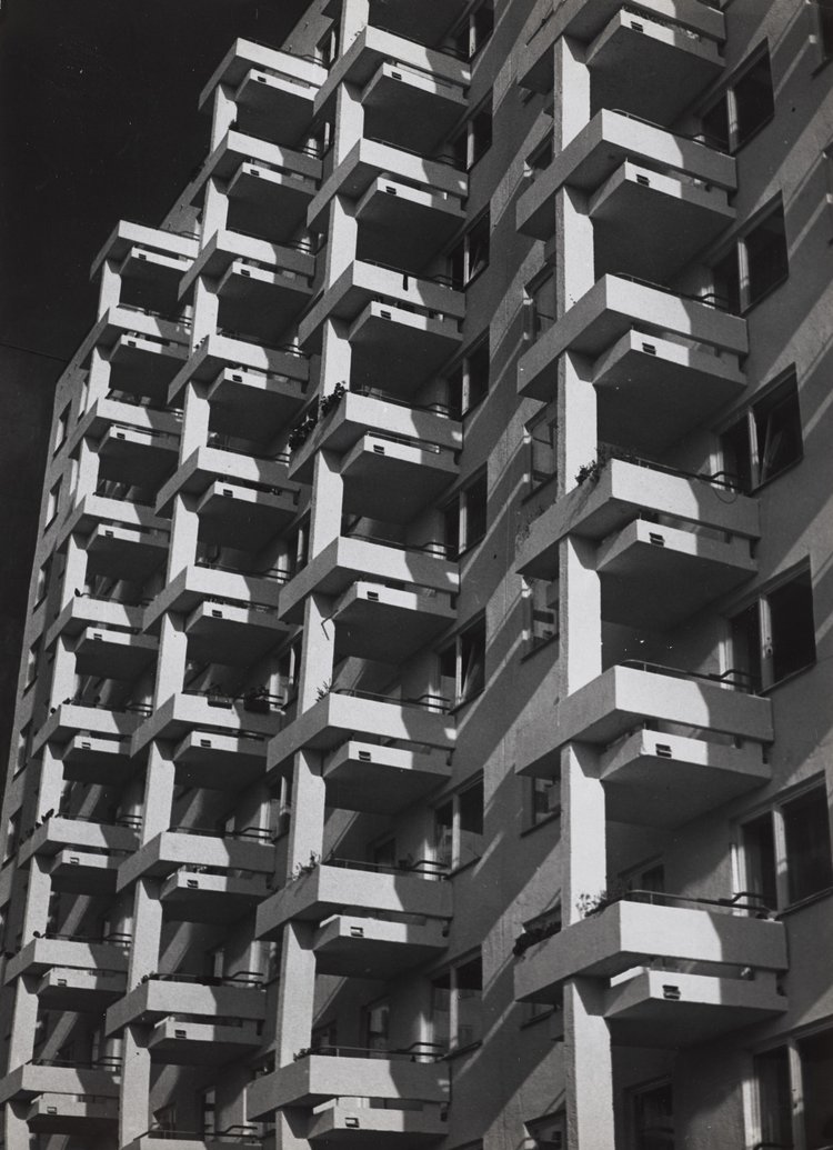 Facade of a residential building