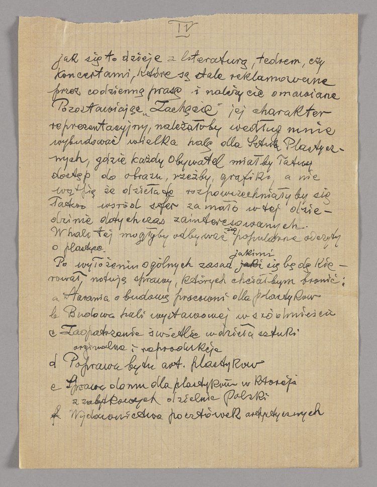 Pismo wysłane przez Tadeusza Cieślewskiego ojca