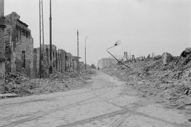 Gruzy byłego getta, perspektywa ulicy Gęsiej