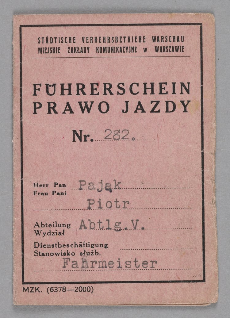 Führerschein / Prawo jazdy Piotra Pająka