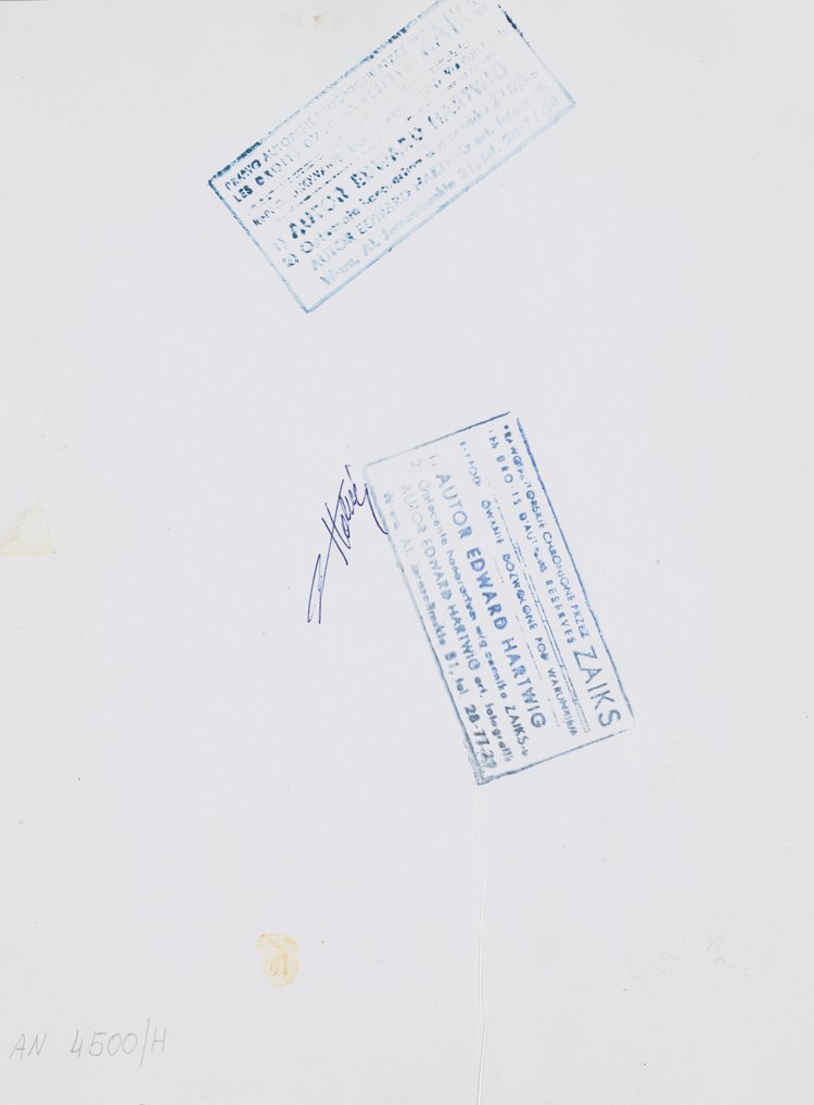 Fragment instalacji "Przejście" Jerzego Kaliny u zbiegu ulic Mazowieckiej i Świętokrzyskiej