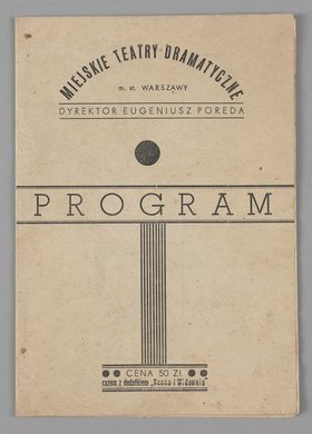 Program Miejskich Teatrów Dramatycznych m.st. Warszawy
