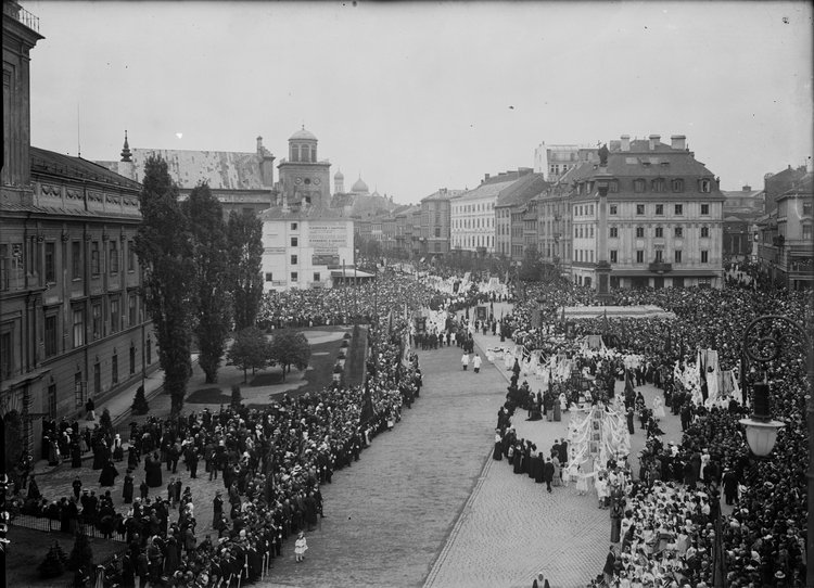 Procesja Bożego Ciała na placu Zamkowym