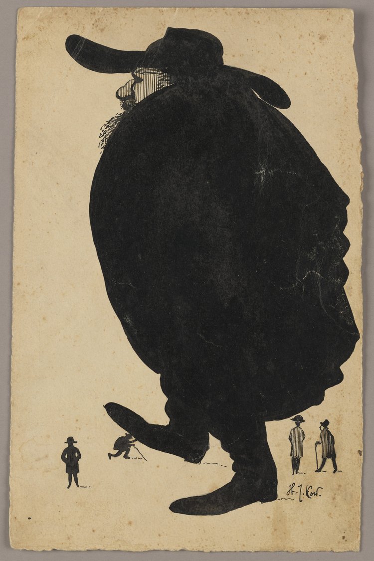 Karykatura Kazimierza Lasockiego (1871 - 1952)