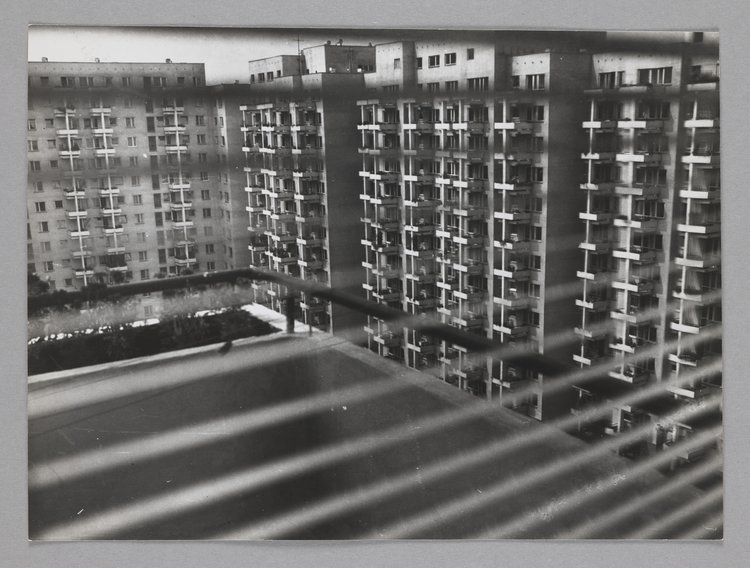 View of the Inflancka housing estate from a window