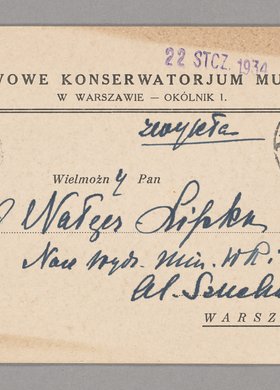 Zaproszenie na produkcję uczniów Państwowego Konserwatorium Muzycznego w Warszawie
