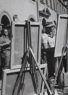 Artyści malarze na Rynku Starego Miasta