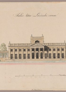 Pałac w Łazienkach, elewacja północna