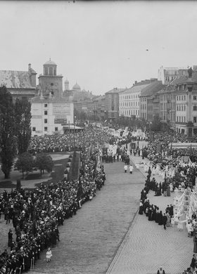 Procesja Bożego Ciała na placu Zamkowym