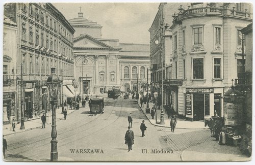 Ulica Miodowa w pobliżu Krakowskiego Przedmieścia