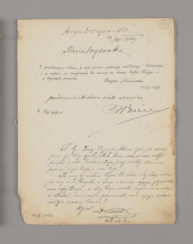 Księga pamiątkowa Pracowni jubilersko-złotniczej Wincentego Wabińskiego i Spółka