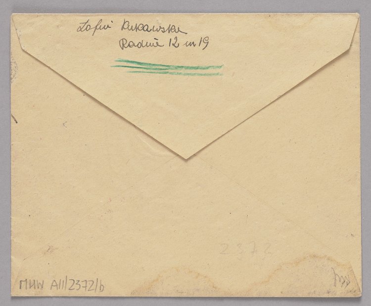 List w kopercie z okresu Powstania Warszawskiego wysłany dzięki Poczcie Harcerskiej Armii Krajowej