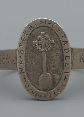 Pierścień upamiętniający poświęcenie krzyża na Cytadeli", 1916
