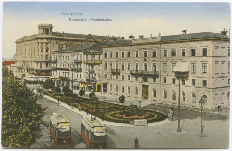 Krakowskie Przedmieście w rejonie wylotu ulicy Królewskiej