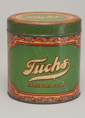 Puszka po karmelkach firmy Fuchs