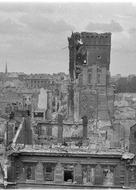 Panorama ruin zabudowy Śródmieścia